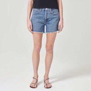 Agolde Parker Short Size 26 Cutoff Jean Denim in Skywave Wash